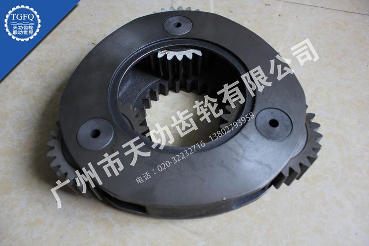 现代R305-7挖掘机行走牙箱与齿轮箱配件详解